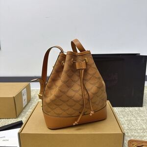 MCM Oatmeal Bucket Bag